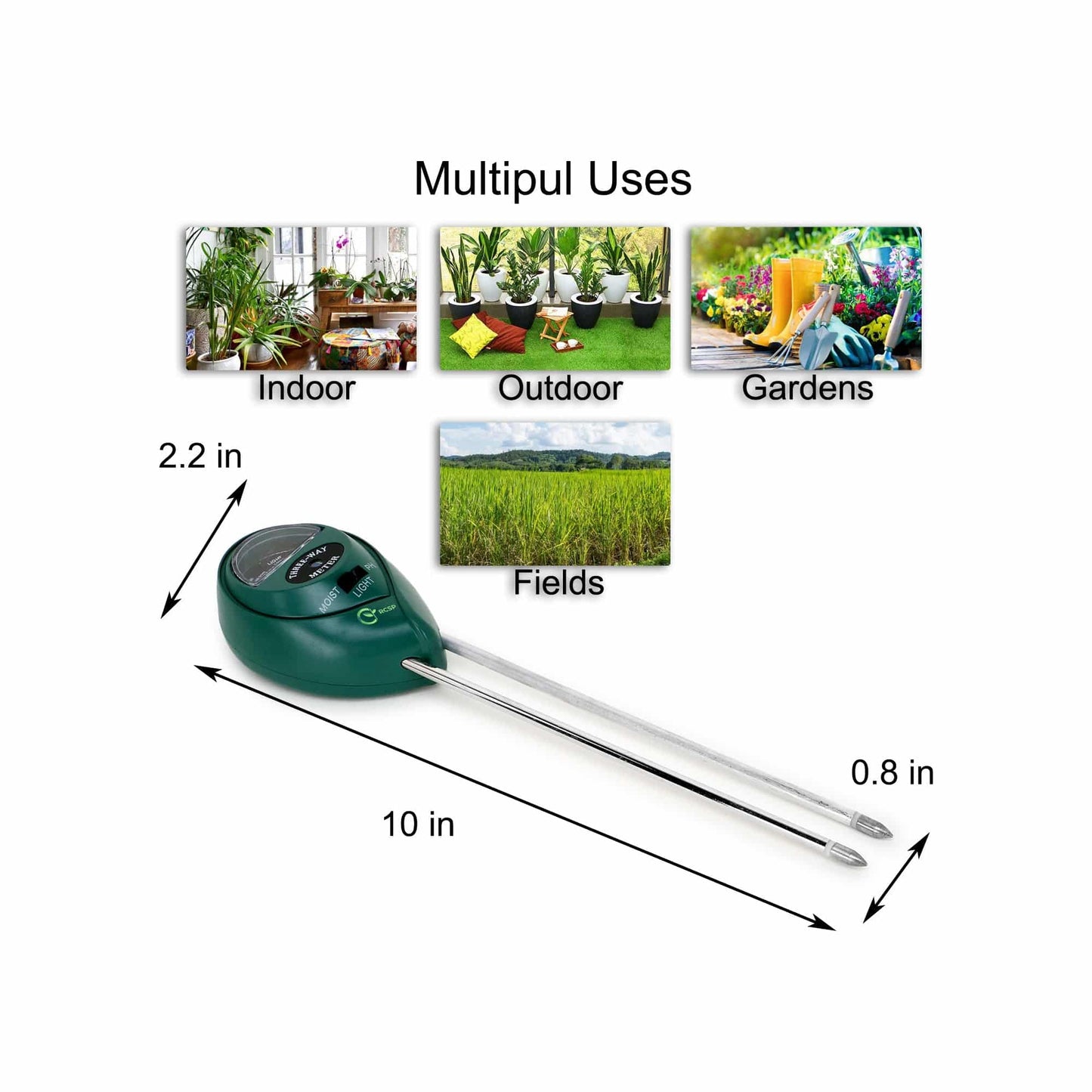 3-Way Soil Moisture Meter Three-Way Soil Meter For Moisture