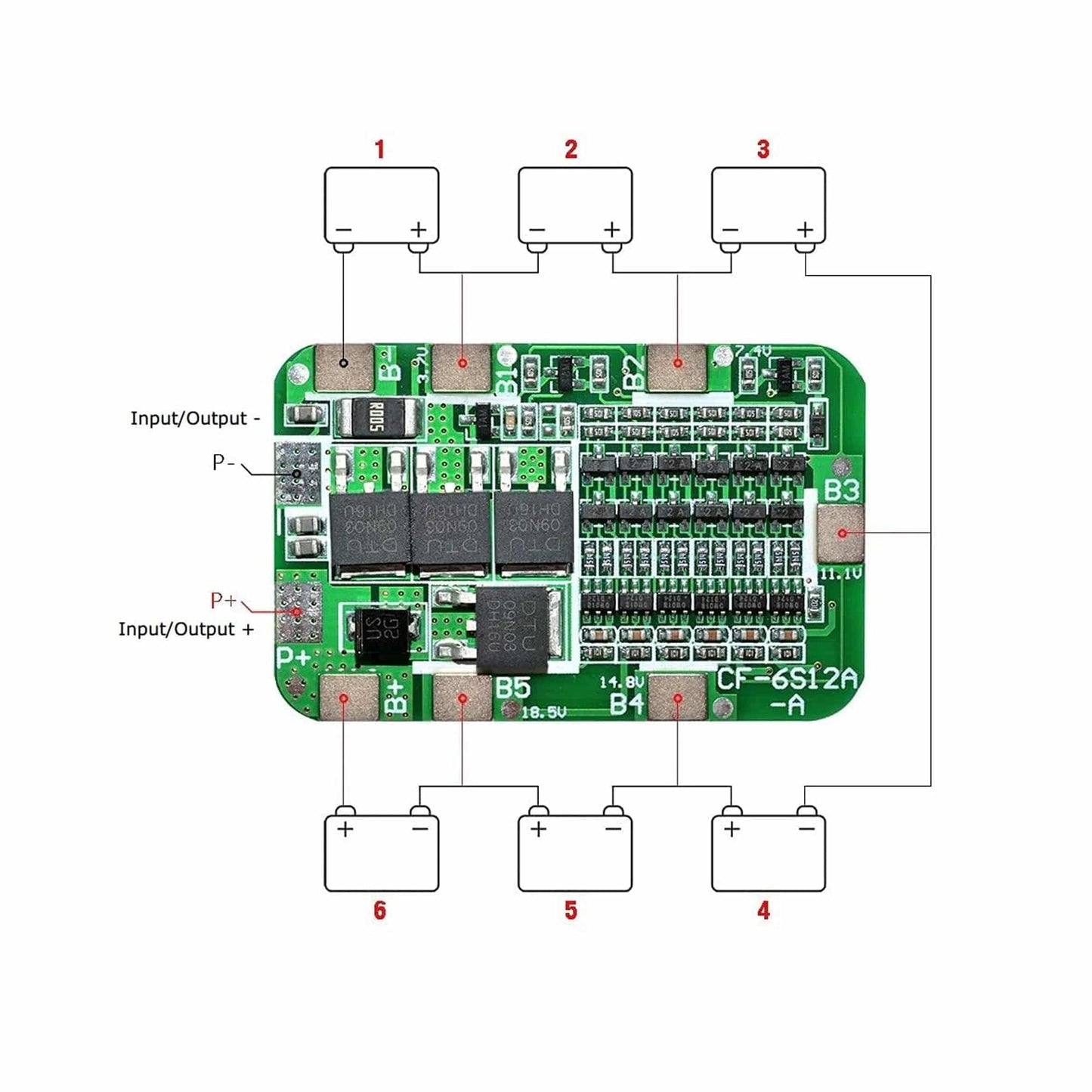 6S 12A BMS Board