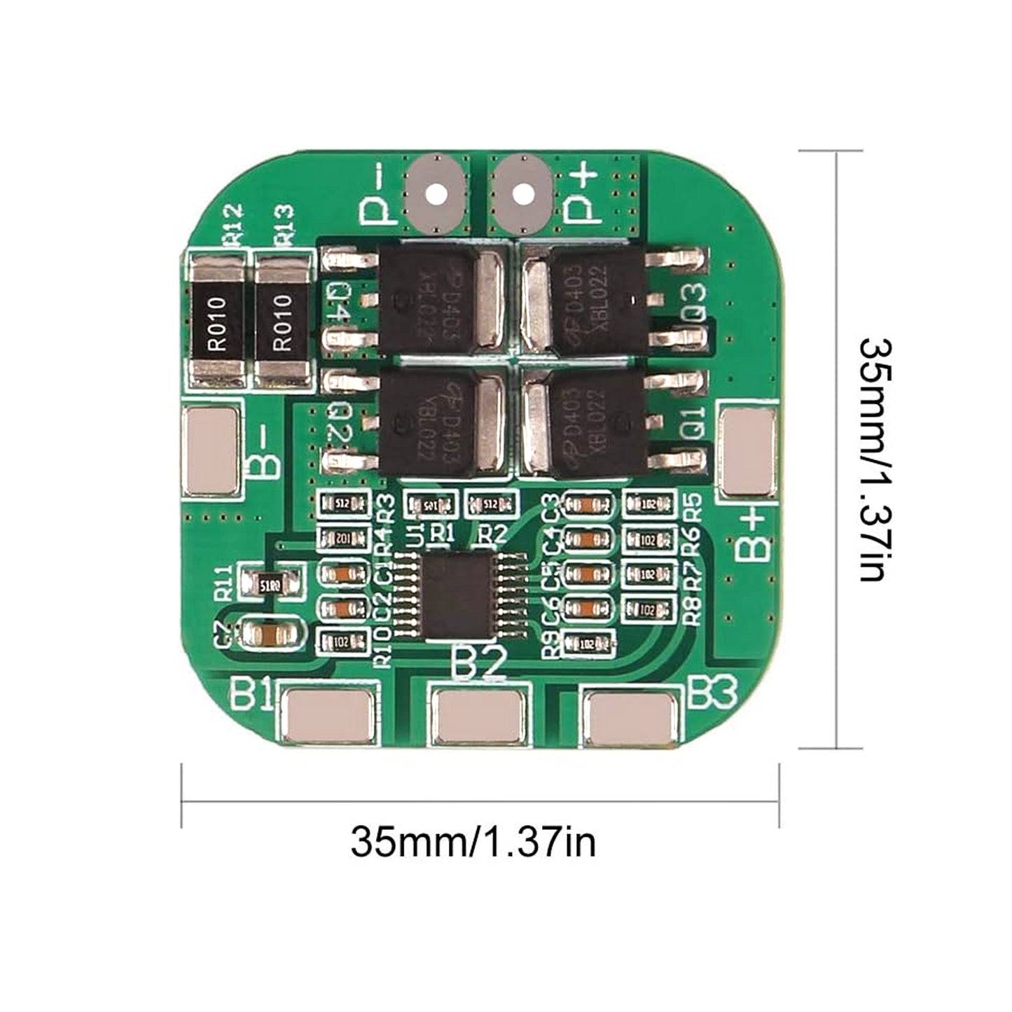 4S 15A BMS Board 4S 15A 18650 Lithium Battery Protection Board BMS Module - RS4843 - REES52