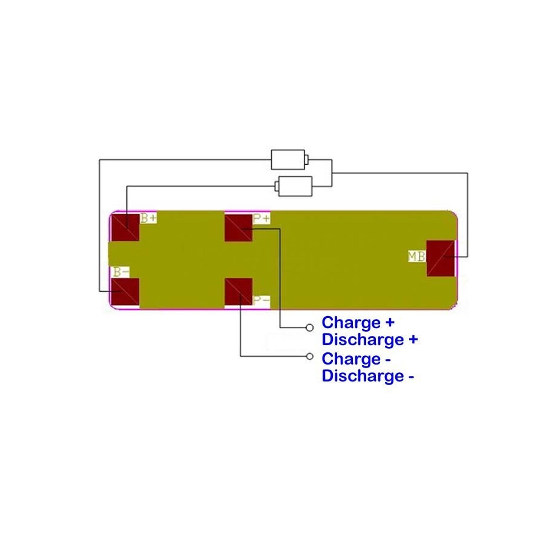 7.4V 2S BMS Board 2S Li-ion Li-Po Battery Protection Balance BMS PCM Current 7A 2S7AW006 - RS5041 - REES52