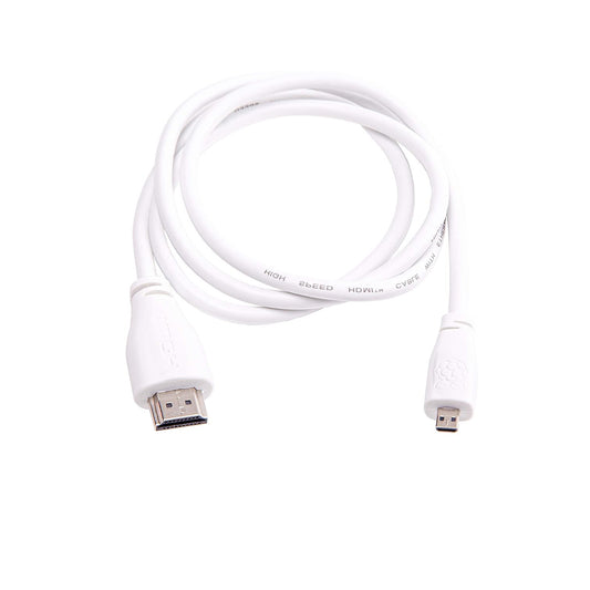 Raspberry Pi Official Micro-HDMI (Male) to Standard HDMI (Male) Cable for Pi 4 Model B - RS5045 - REES52