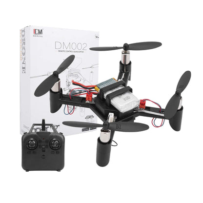 DM002 Mini DIY RC Drone Kit, Lightweight DIY Remote Controlled Drone Kit (Without Camera) 2.4G Mini Quadcopter Learning Drone Gift for Beginners - RS5483 - REES52