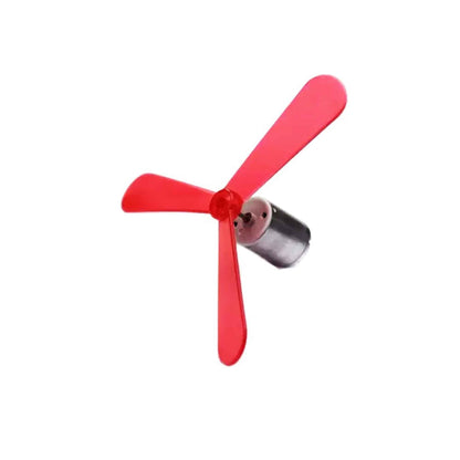 DC Motor Fan Blade For Toy Motor Round Sape - Red