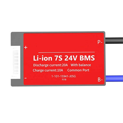 7S 24V BMS Board Li-Ion 7S 24V 20A Battery Management System