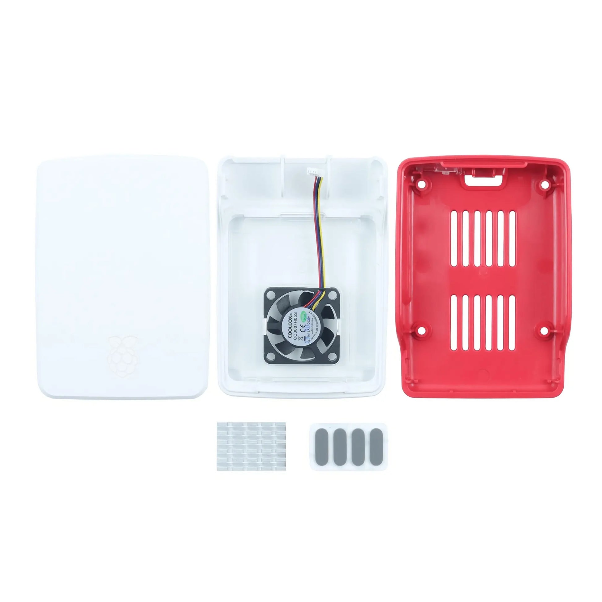 Official Raspberry Pi 5 Case Red and White Raspberry Pi 5 ABS Case - RS5688 - REES52