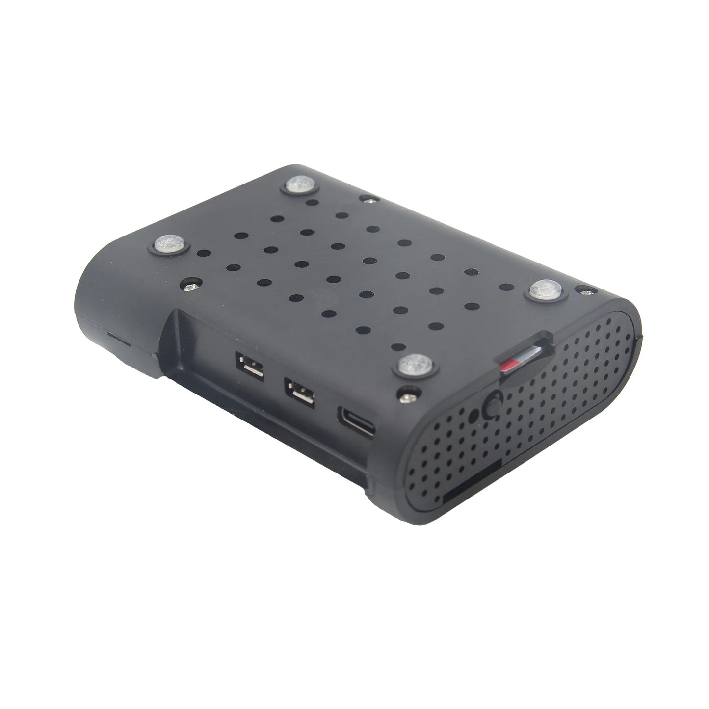 Raspberry Pi 5 ABS Case Raspberry Pi 5 Plastic Shell Compatible with Raspberry Pi 5 4GB, 8GB - Black - RS5761 - REES52