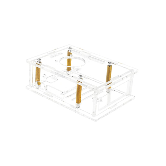 Raspberry Pi 5 Acrylic Case Transparent Protective Shell Support Cooling Fan Heat Sink Radiators, and Camera Installation- RS5783 - REES52