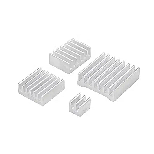 4 In 1 Aluminum Heatsink For Raspberry Pi 5 2GB, 4GB, and 8GB - Silver - RS5796 - REES52