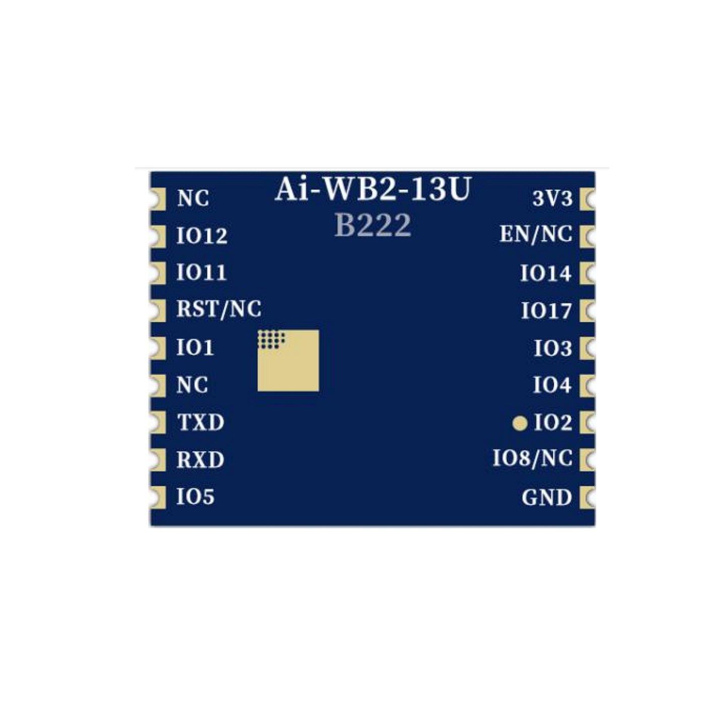 Ai-Thinker Ai-WB2-13U Module with Wi-Fi Security Support WPS/WEP/WPA/WPA2 Personal/WPA2 Enterprise/WPA3 - RS5813 - REES52