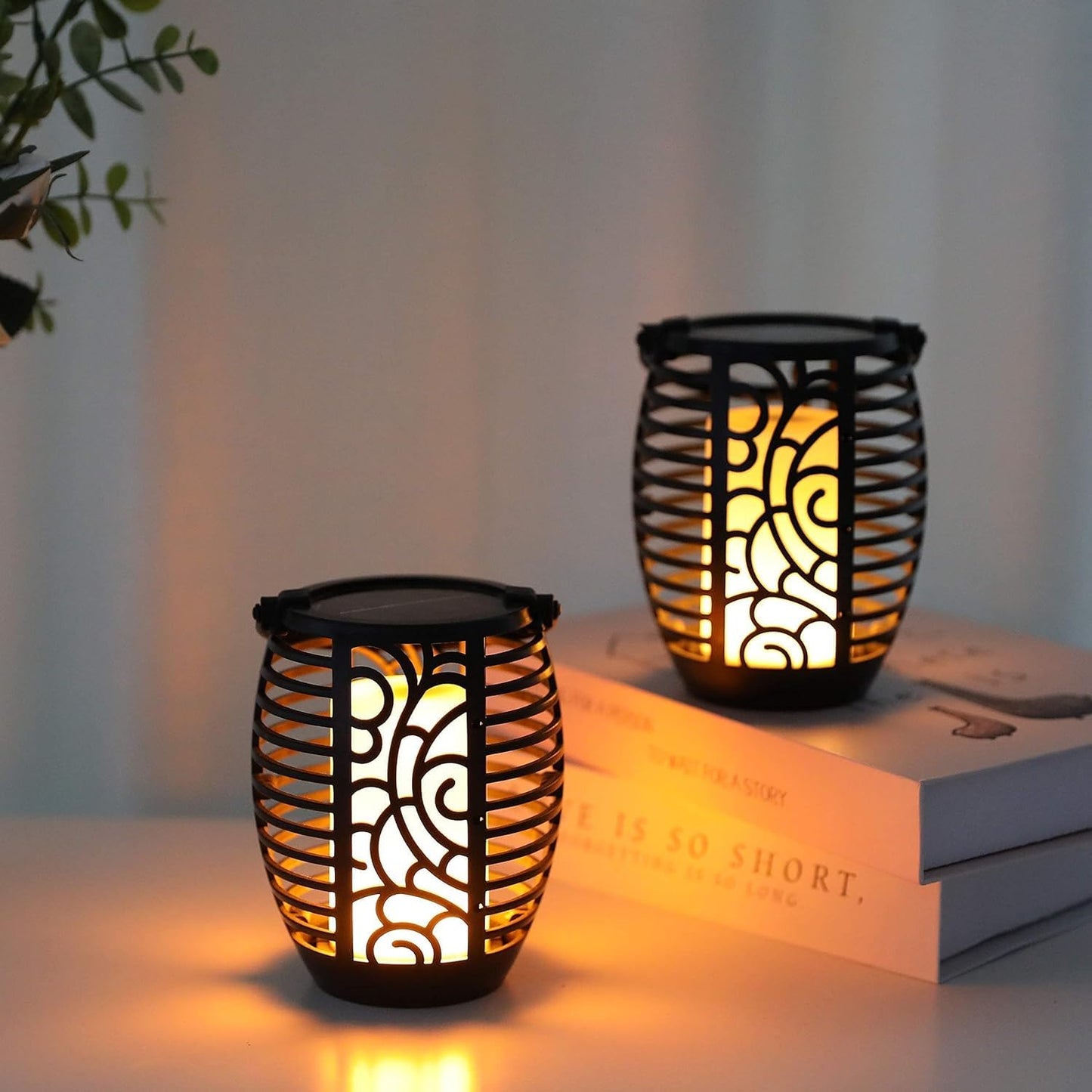 Hanging Lantern Solar Light LED Solar Table Lamp Solar-Powered Hanging Lantern With Warm LED Light Decorative Outdoor Lantern For Garden And Patio, Yard, Walkway, Pathway - RS5853