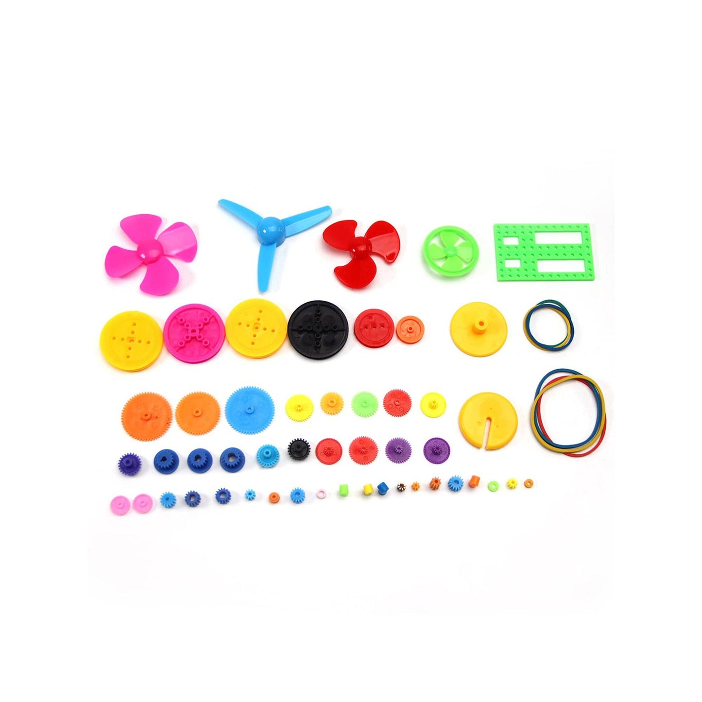Plastic Motor Gear Assortment Kit Colorful Plastic