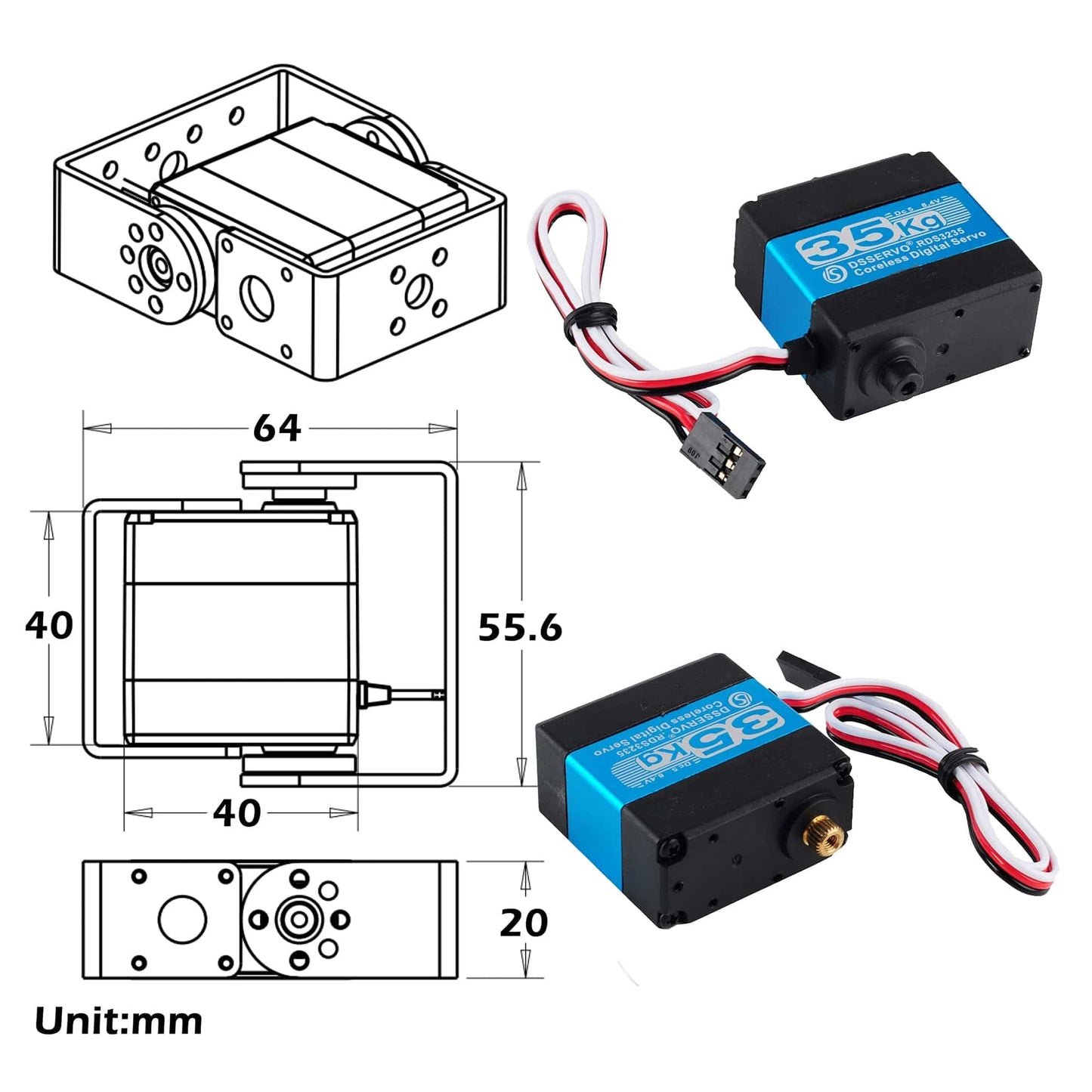 RDS3235 Servo Motor RDS3235 Digital Servo