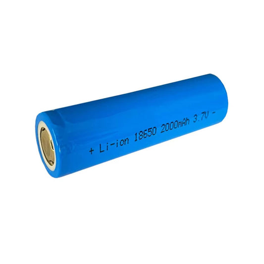 18650 2000mAh Li-ion Rechargeable Battery – 3.7V High-Capacity Cell for Electronics Projects - RS5977