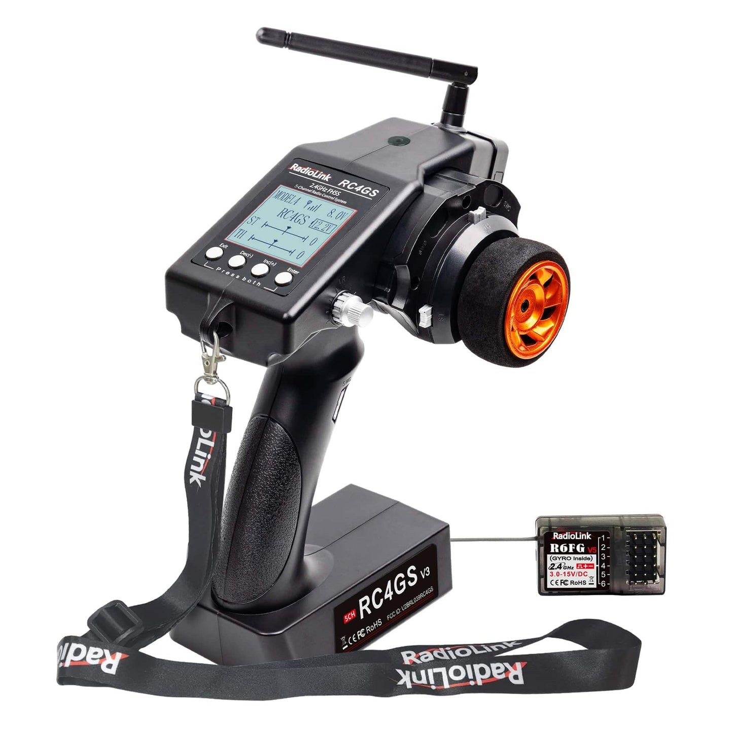 Radiolink RC4GS V3 RC Transmitter and R6FG Gyro Receiver