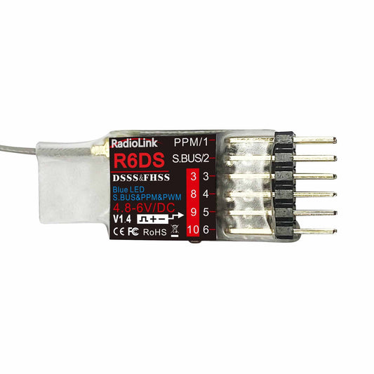 Radiolink R6DS RC Receiver 2.4GHz RC Receiver 6/10 Channels