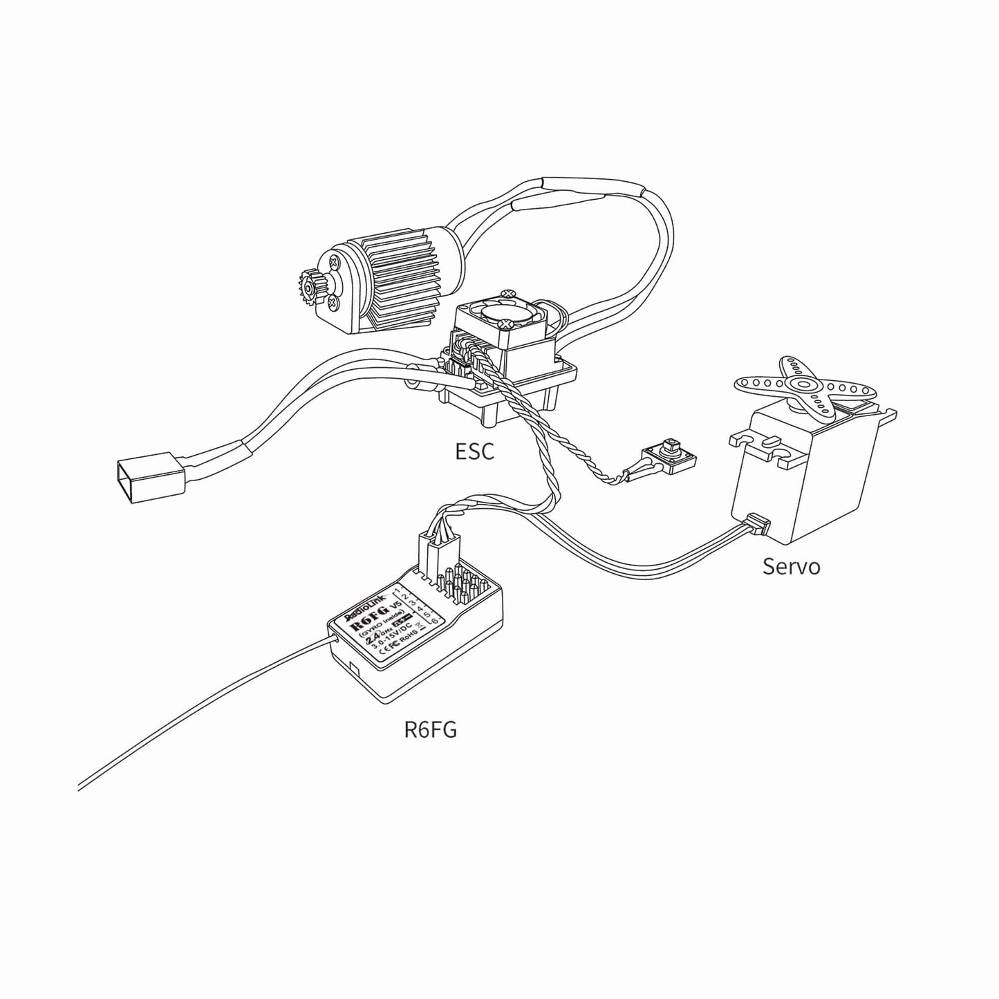 Radiolink R6FG RC Receiver 6 Channels 2.4GHz RC Receiver