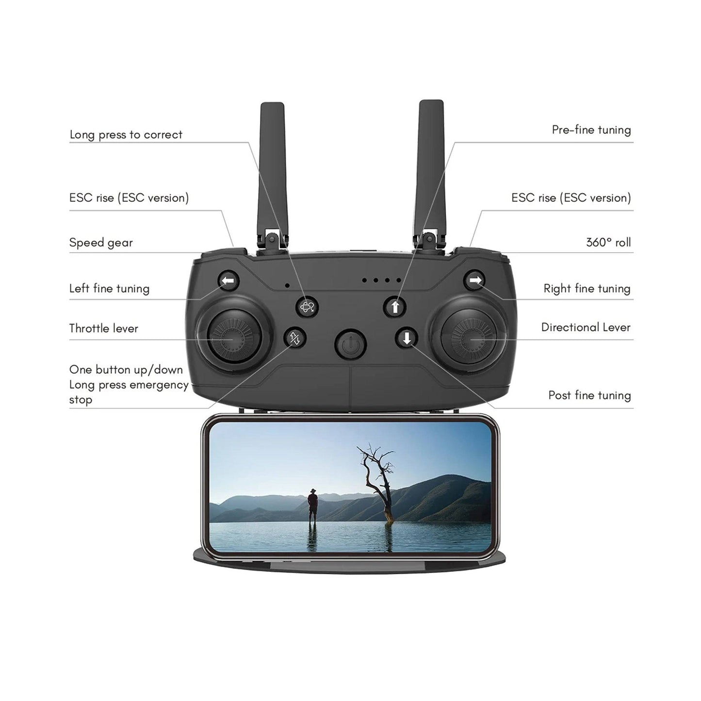 H66 Mini Drone 4K Professional HD Single Camera