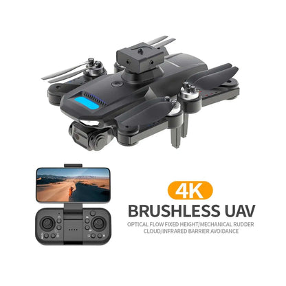 S22 2.4g RC Drone 4K HD Optical Flow Brushless Drone