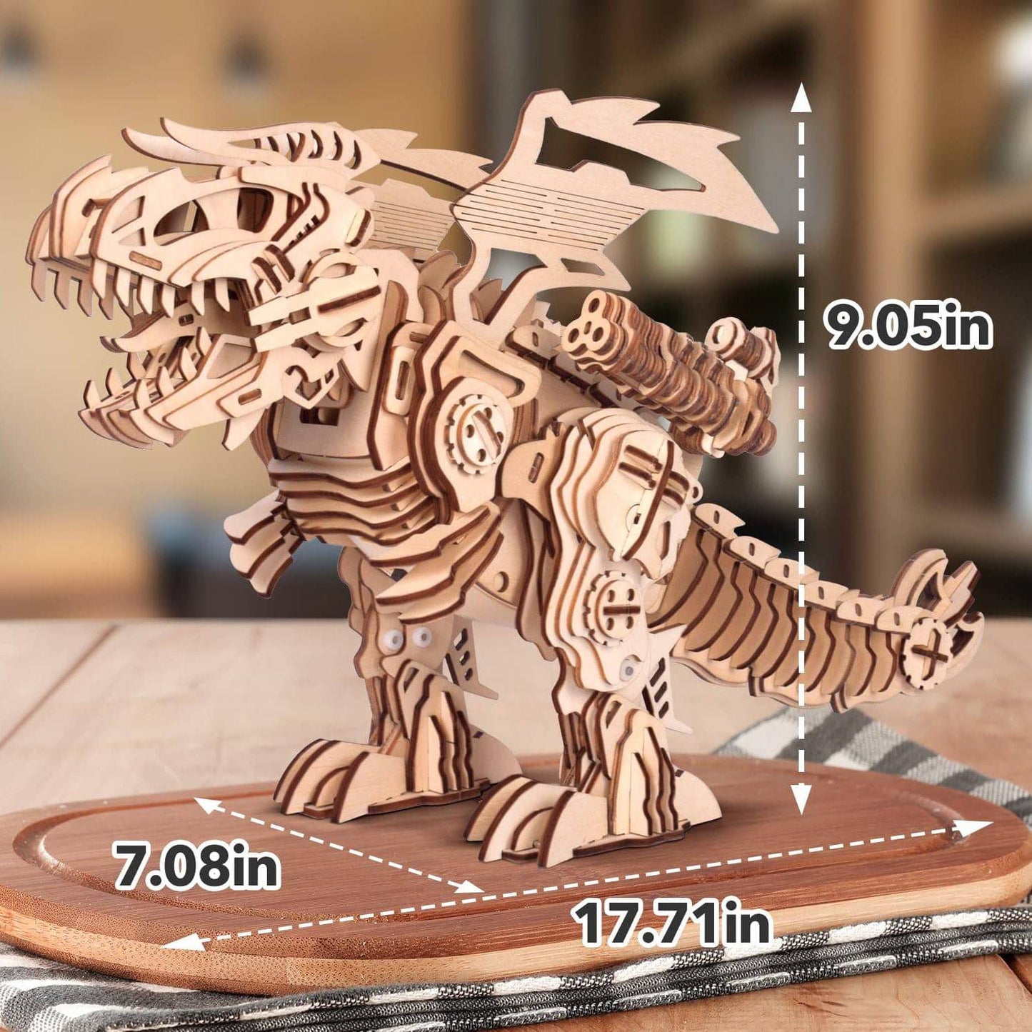 DIY T-Rex Dinosaur STEM Kit 3D Wooden Puzzles