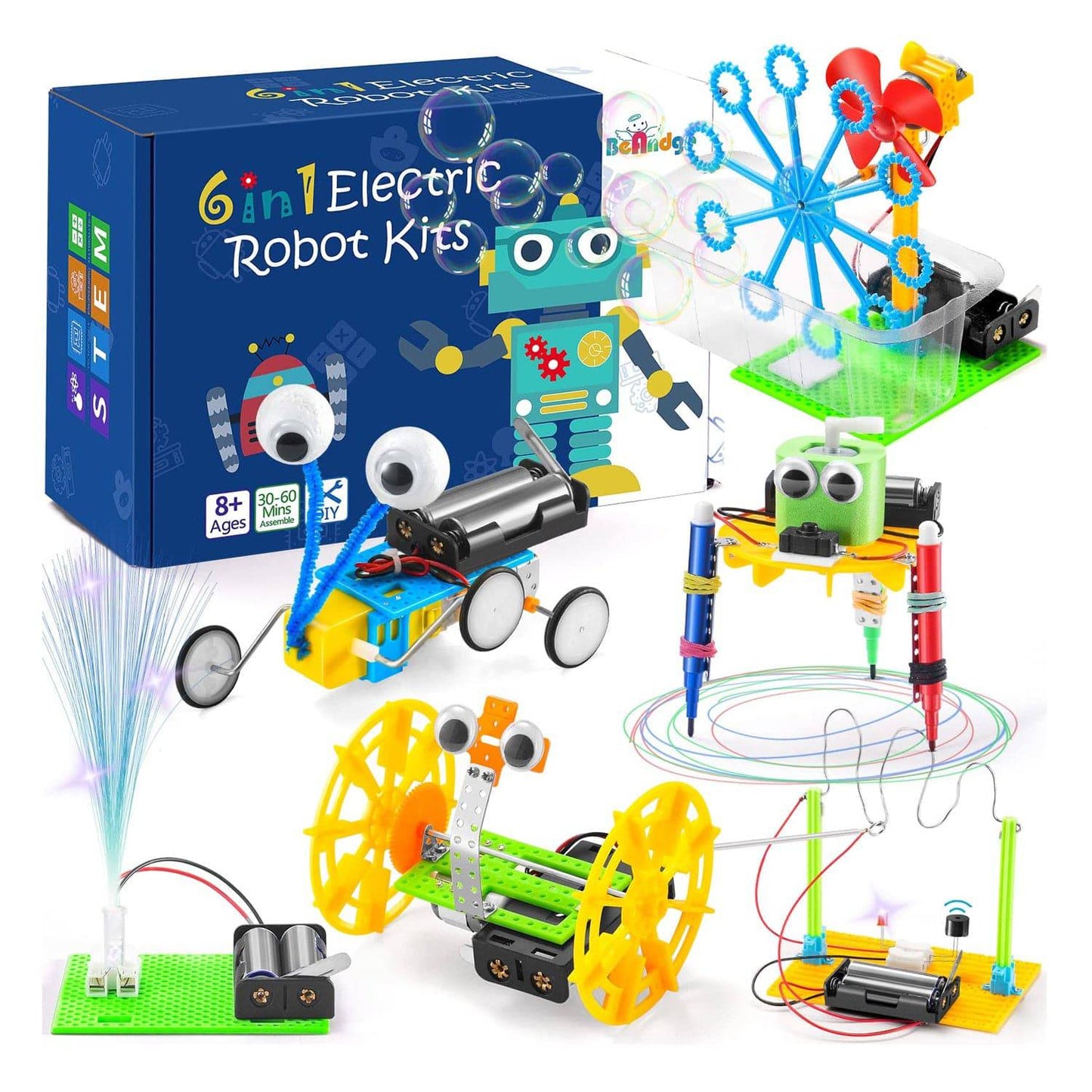6 in 1 DIY STEM Robotics Kit for Kids for Boys Ages 8-12