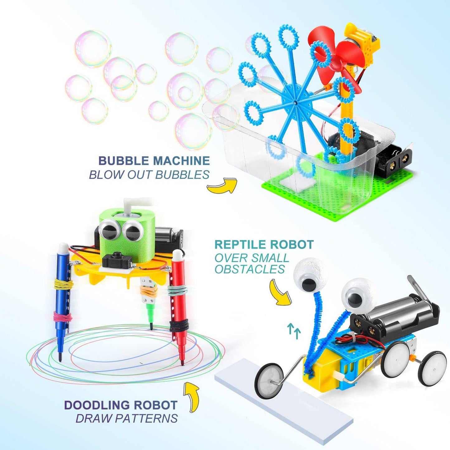6 in 1 DIY STEM Robotics Kit for Kids for Boys Ages 8-12