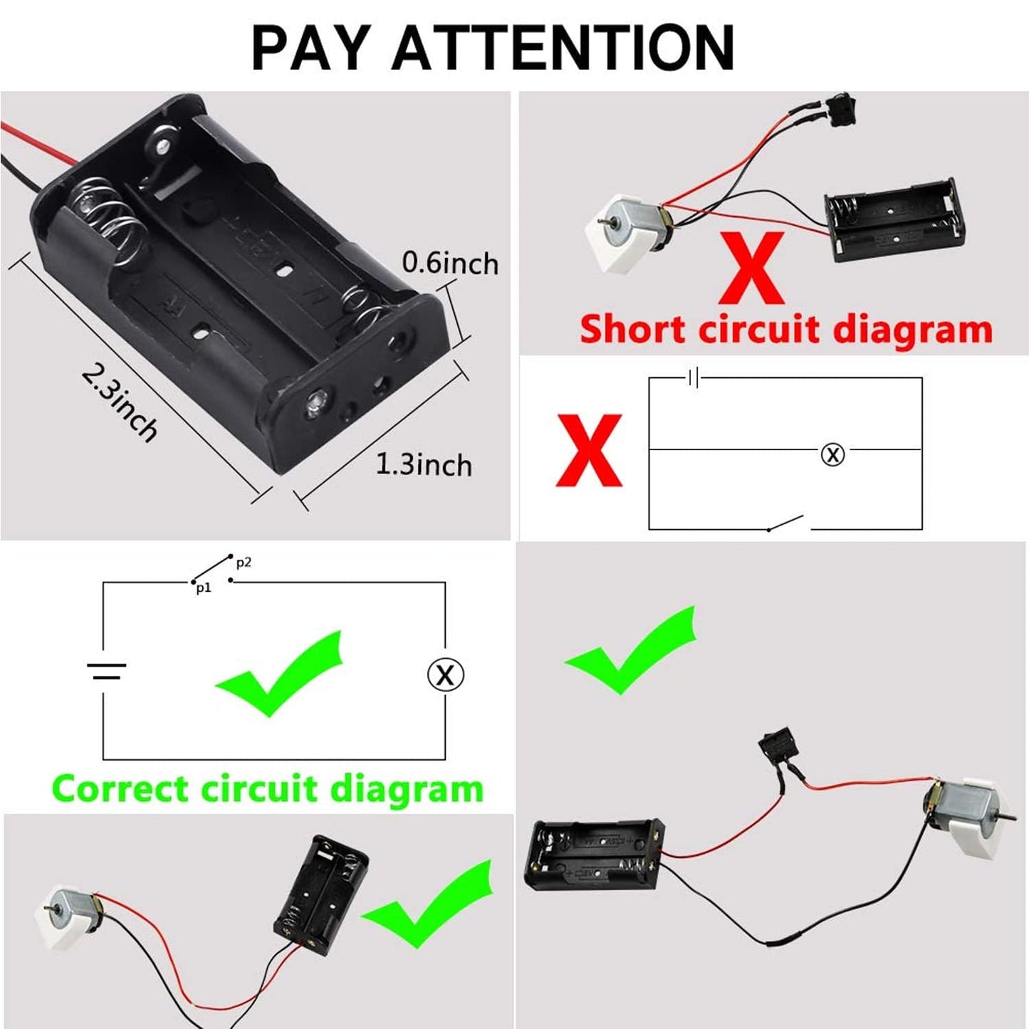 DIY 131 Items Electronic Kit with DC Motor, Gears, Propeller