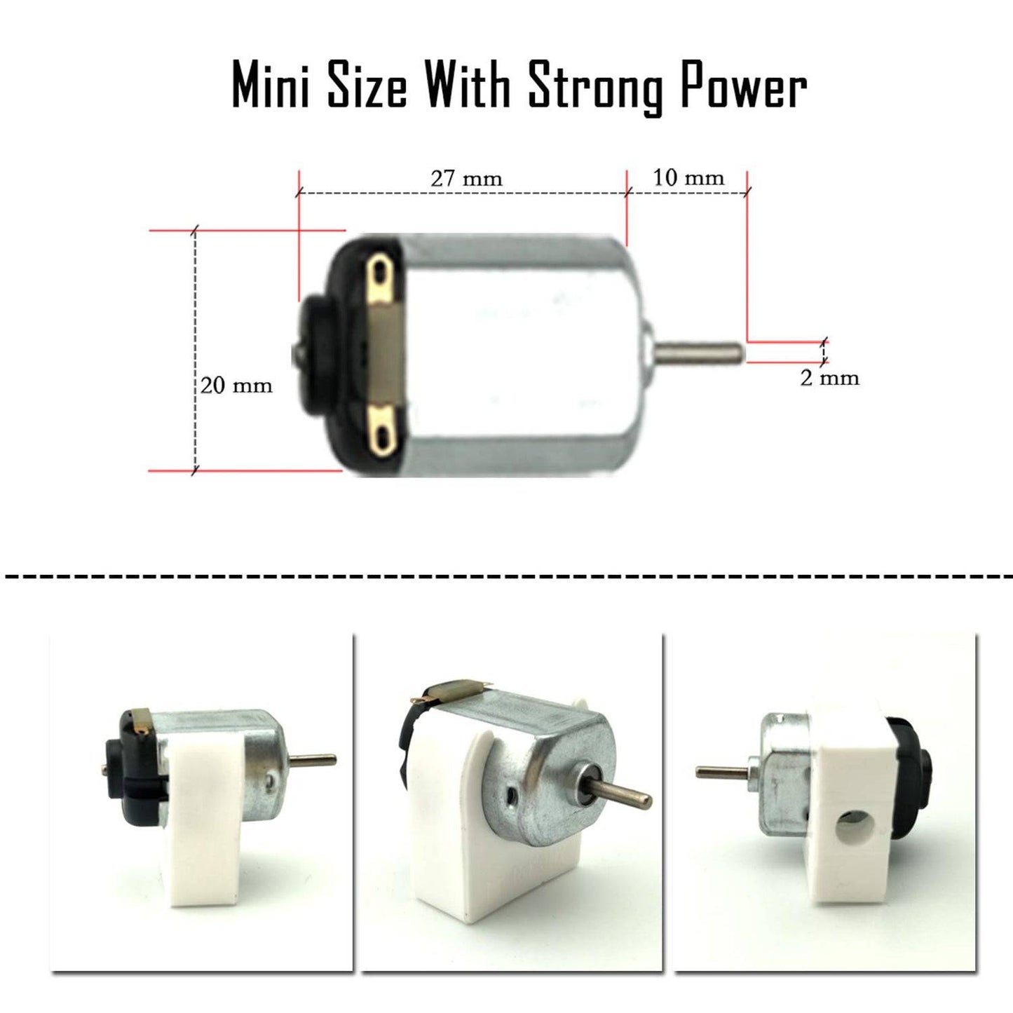 DIY Electronic Kit 6 set DC Motor, Battery Holder, Switch