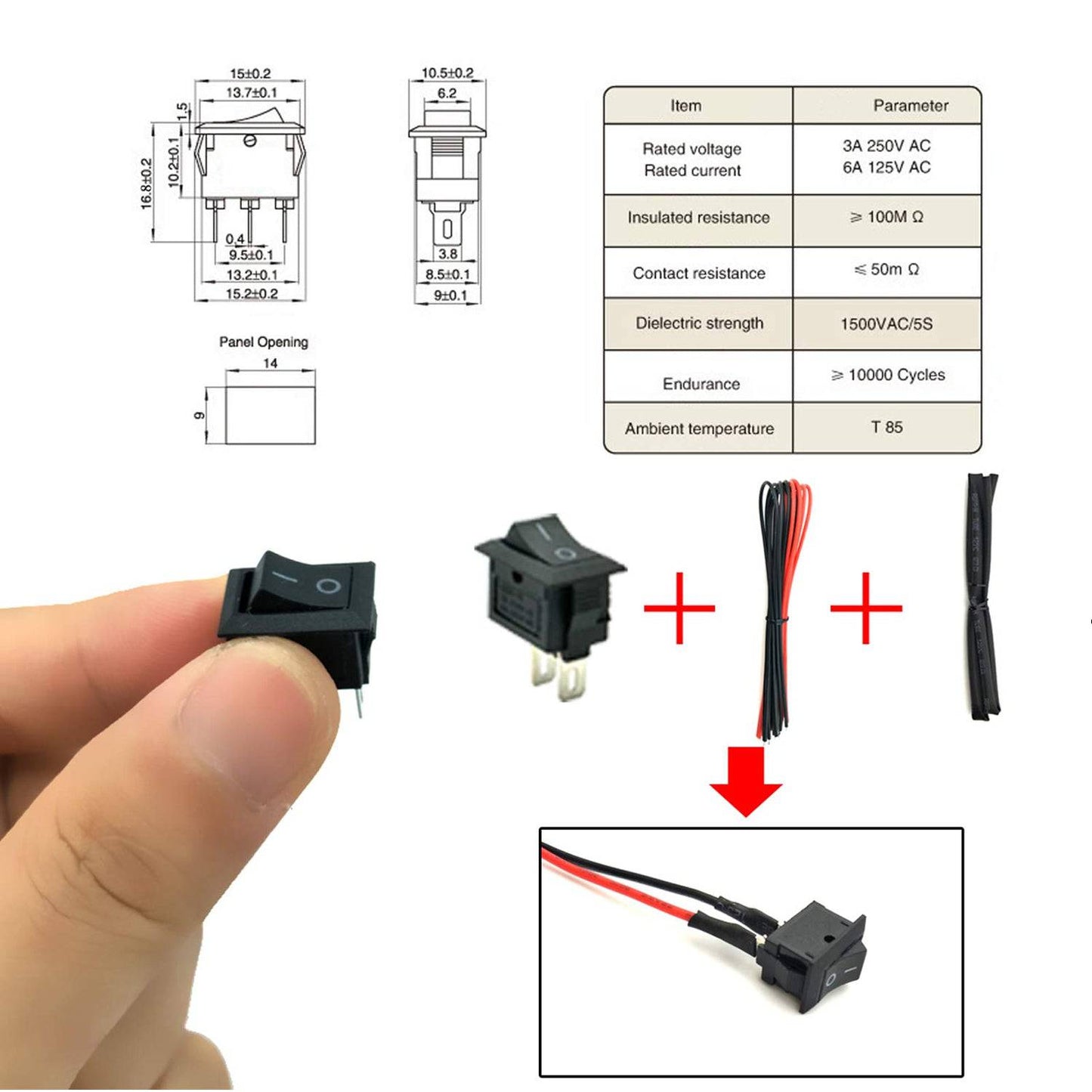 DIY Electronic Kit 6 set DC Motor, Battery Holder, Switch