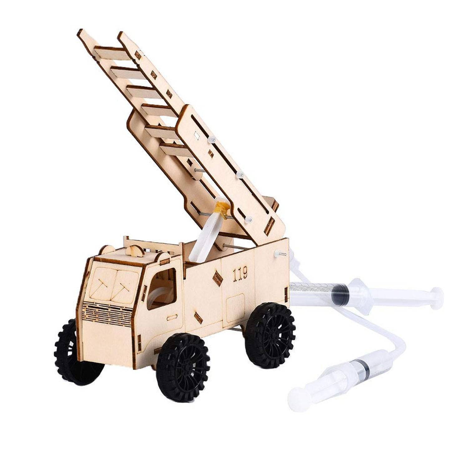 DIY Fire Truck STEM Kit Hydraulic Ladder Fire Truck