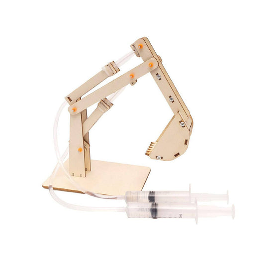 DIY Hydraulic Excavator STEM Kit Wooden Two Degree of Motion
