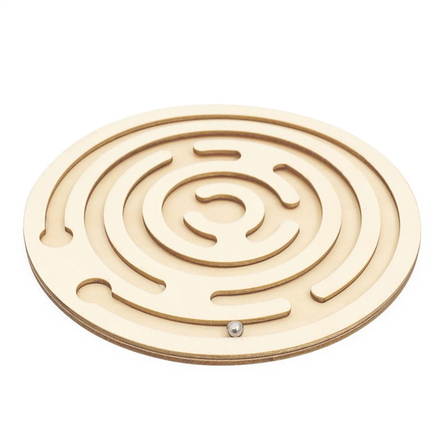 DIY Circular Maze STEM Kit Wooden Puzzle Maze Toy