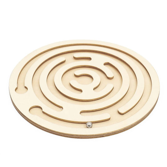 DIY Circular Maze STEM Kit Wooden Puzzle Maze Toy