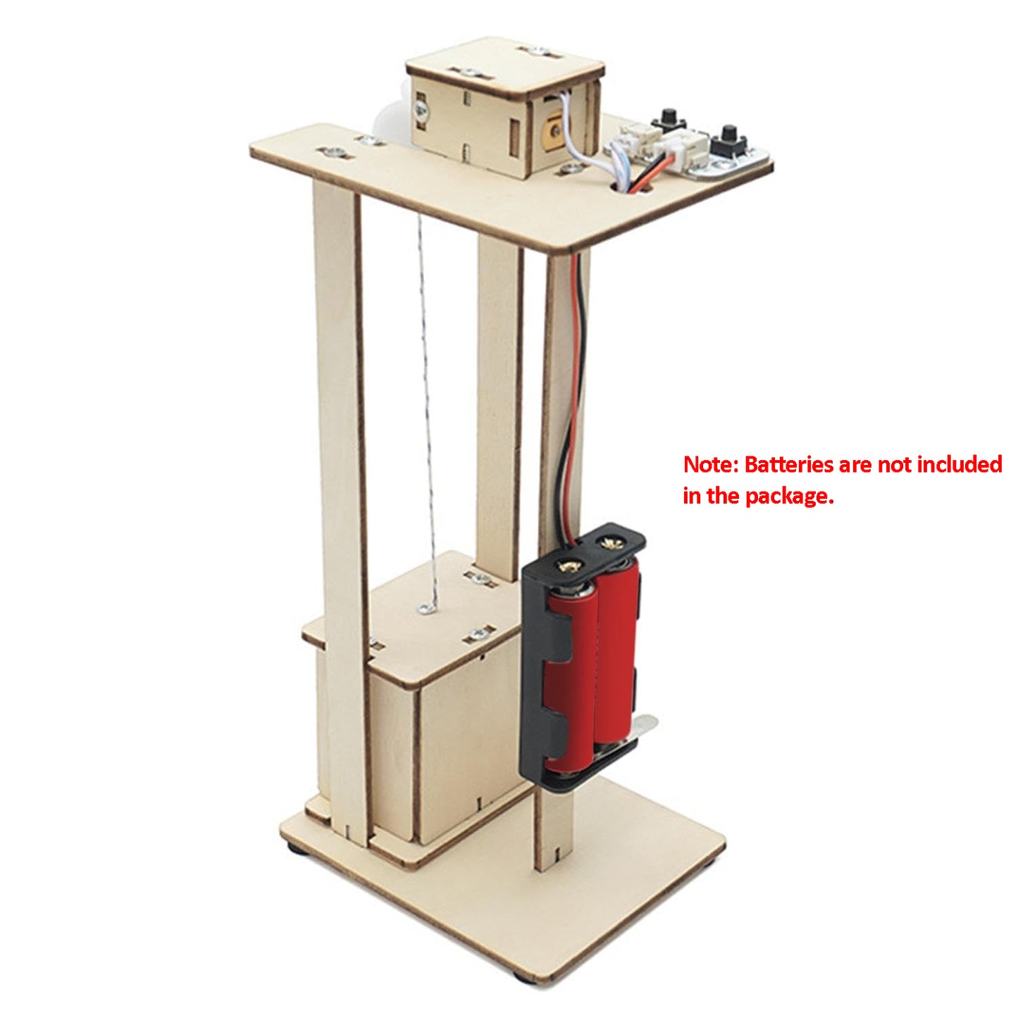 DIY Electric Elevator STEM Kit for Kids STEM Electric Elevator Toy Educational STEM Electric Elevator Model Kit Create and Learn with Electric Lift Kit - RS6270