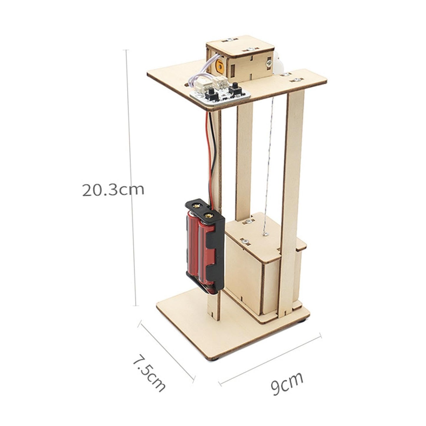 DIY Electric Elevator STEM Kit for Kids STEM Electric Elevator Toy Educational STEM Electric Elevator Model Kit Create and Learn with Electric Lift Kit - RS6270
