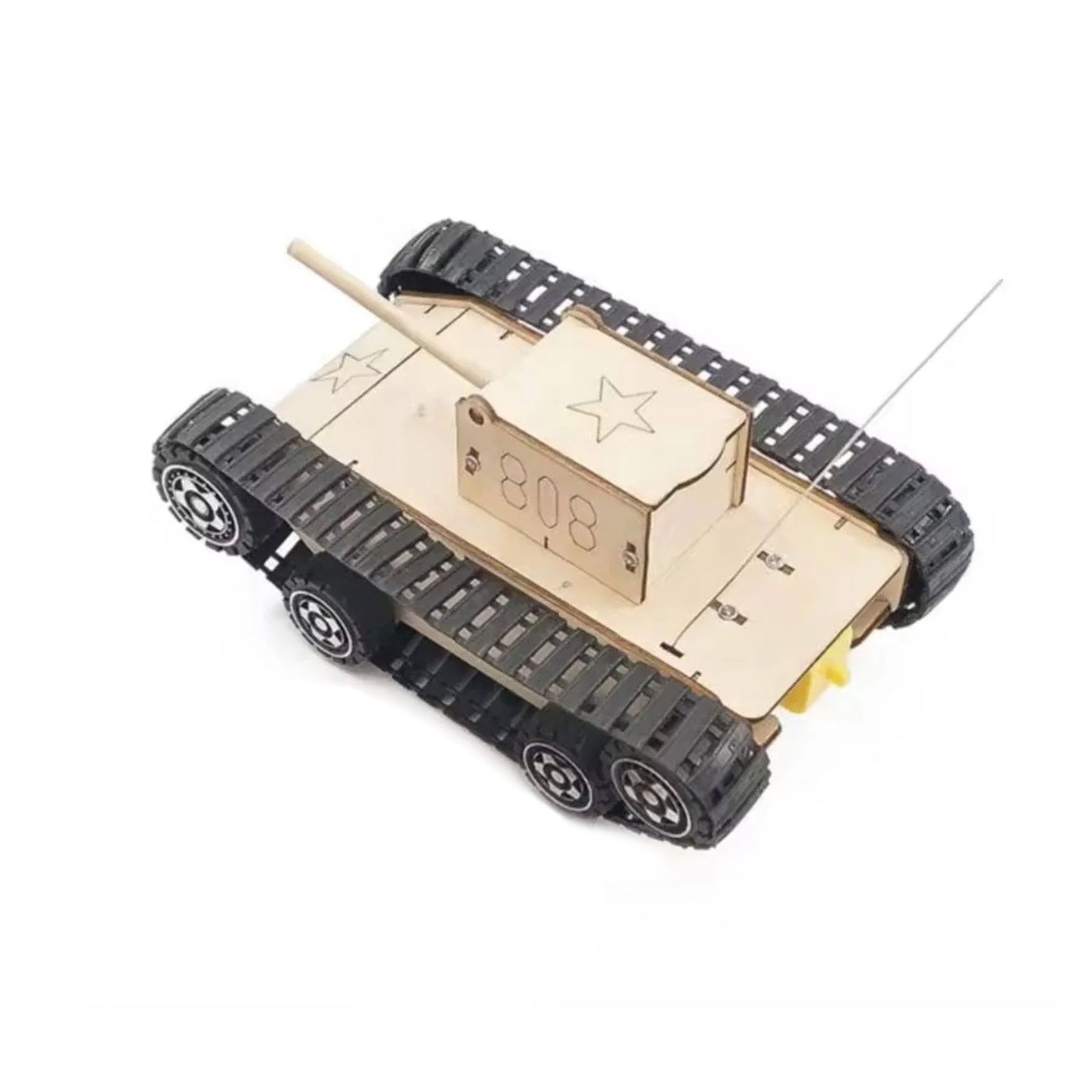 DIY Electric Tank STEM Kit STEM Science Project Education DIY Kit Electric Tank Wooden Model Robot Construction Sets Electric Educational STEM Kit Science Project Kit Technological - RS6317