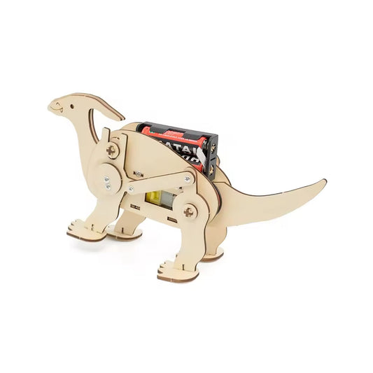 DIY Dinosaur STEM Kit Kids Electric Dinosaur Robot DIY Assembly Model Science Discovery STEM Education Physics Experiment Kit Gift - RS6372