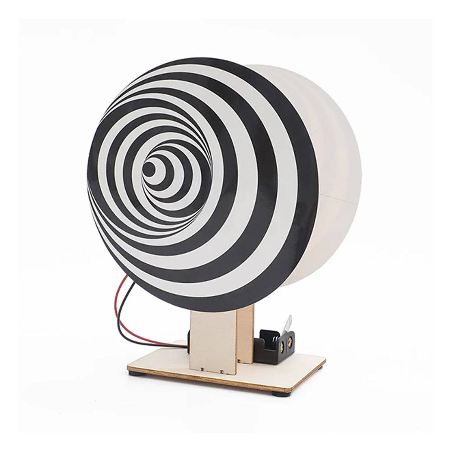 DIY Duchamp Spinner STEM Kit Electric Wooden Science