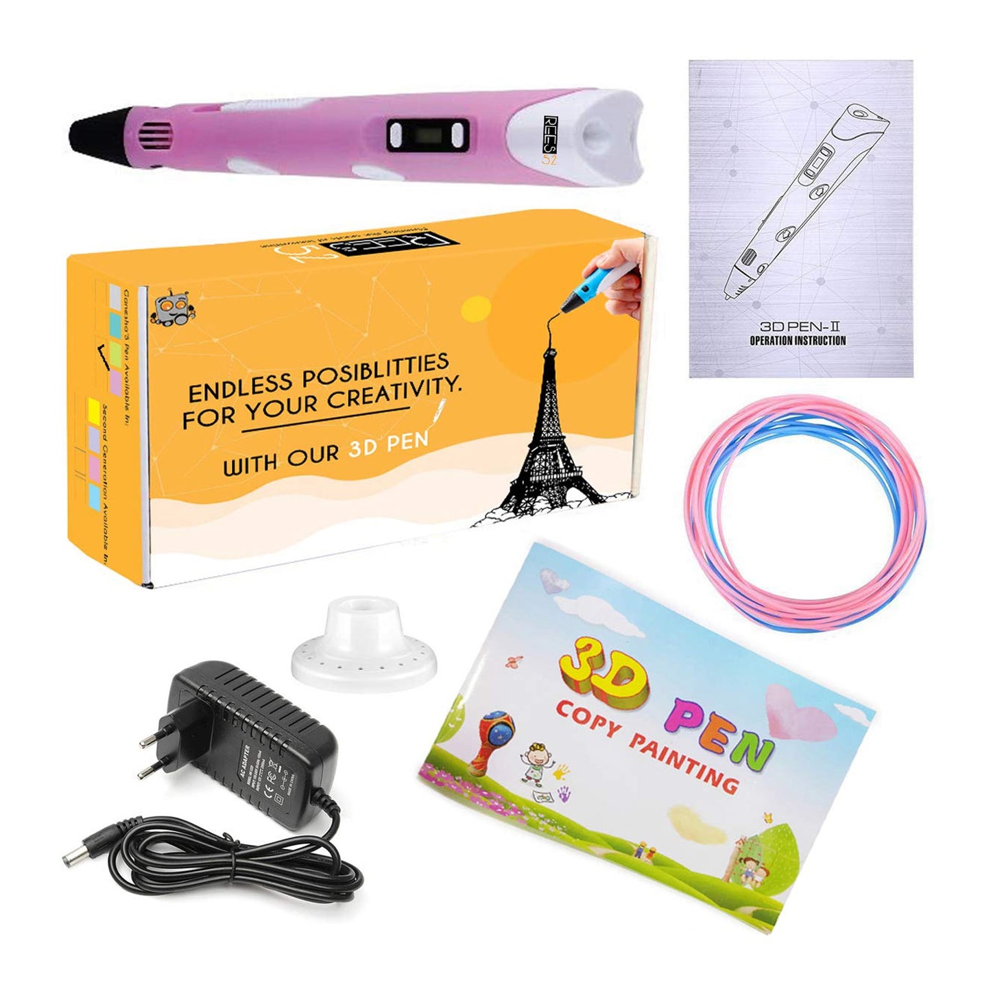 Second Generation 3D Pen for Kids/Adults with Display