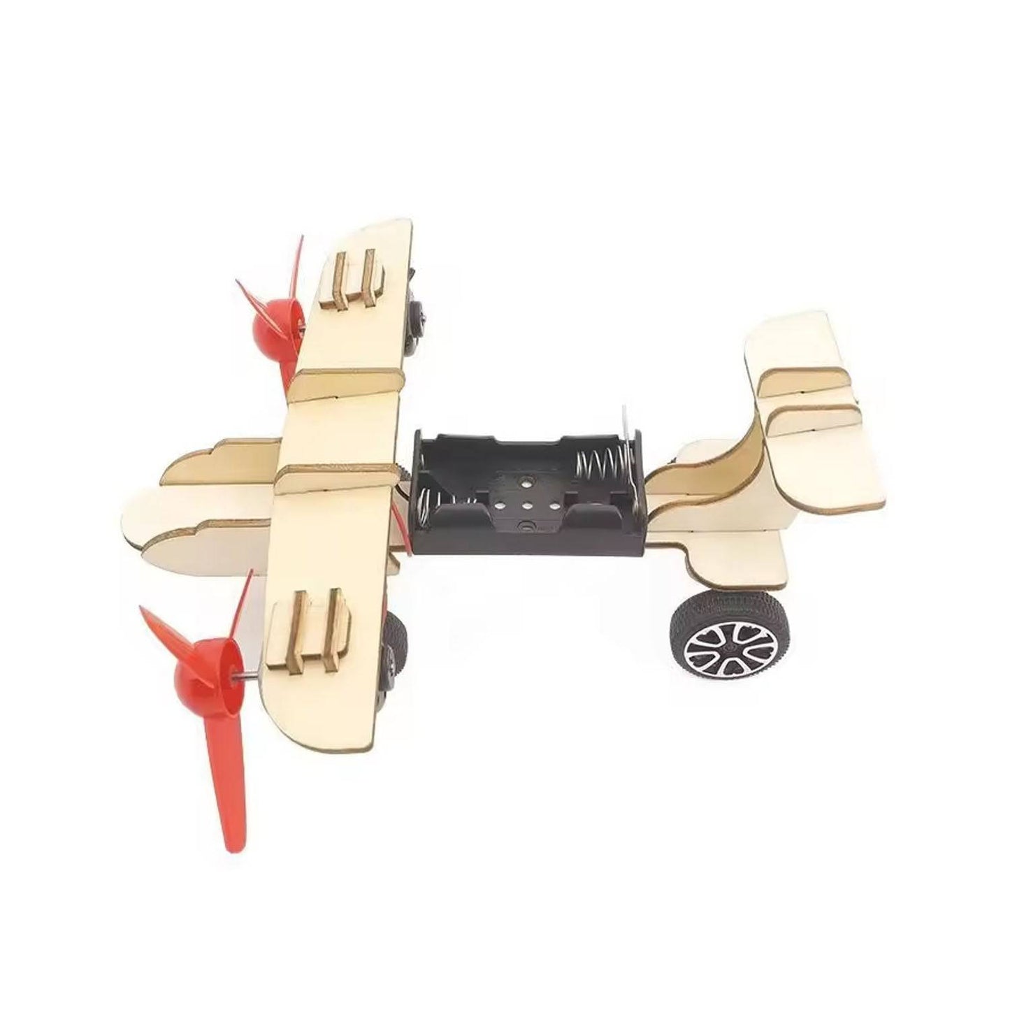 DIY Aircraft STEM Kit Twin-Engine Toy Taxiing Aircraft
