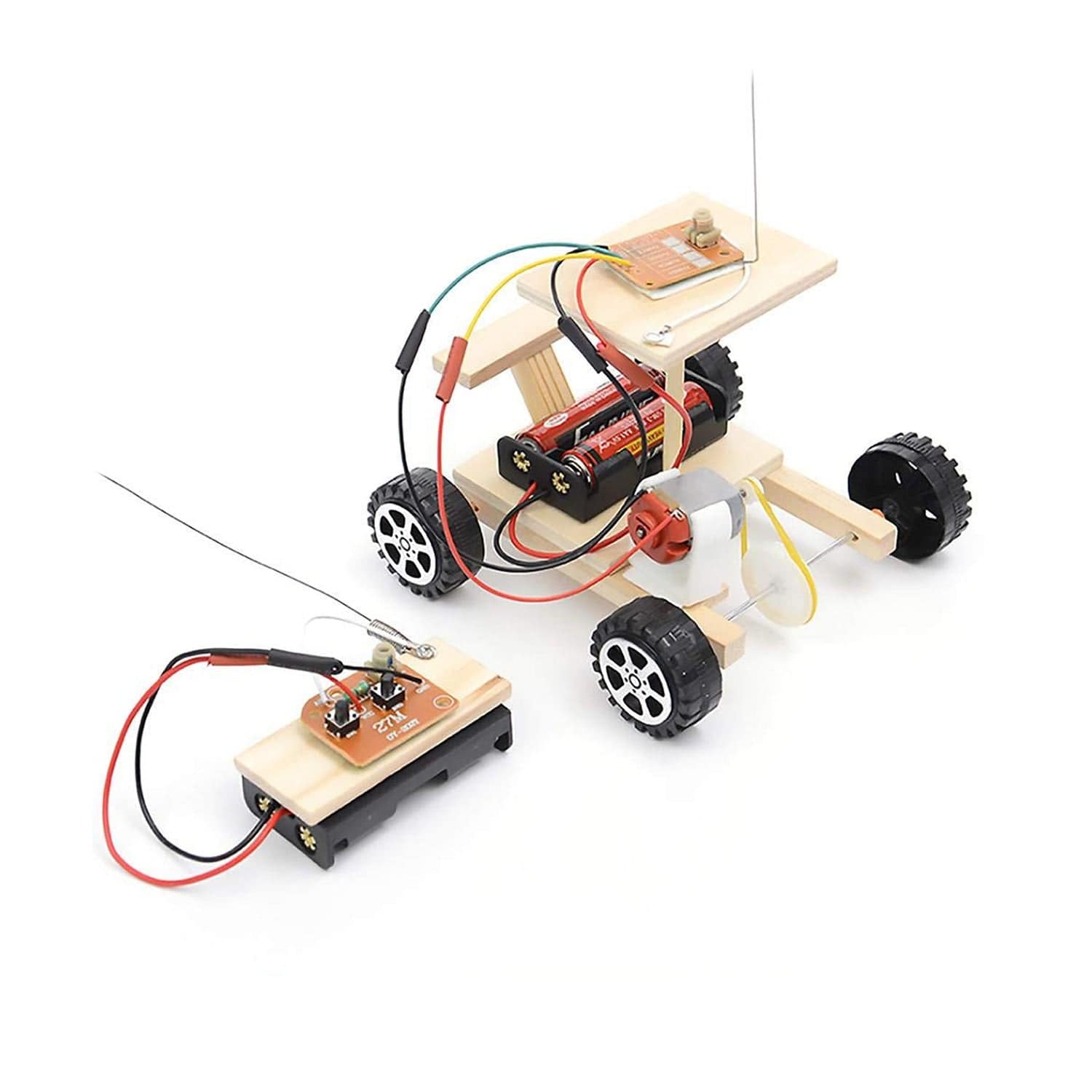 DIY Wooden Car STEM Kit DIY Wireless Remote Control Car
