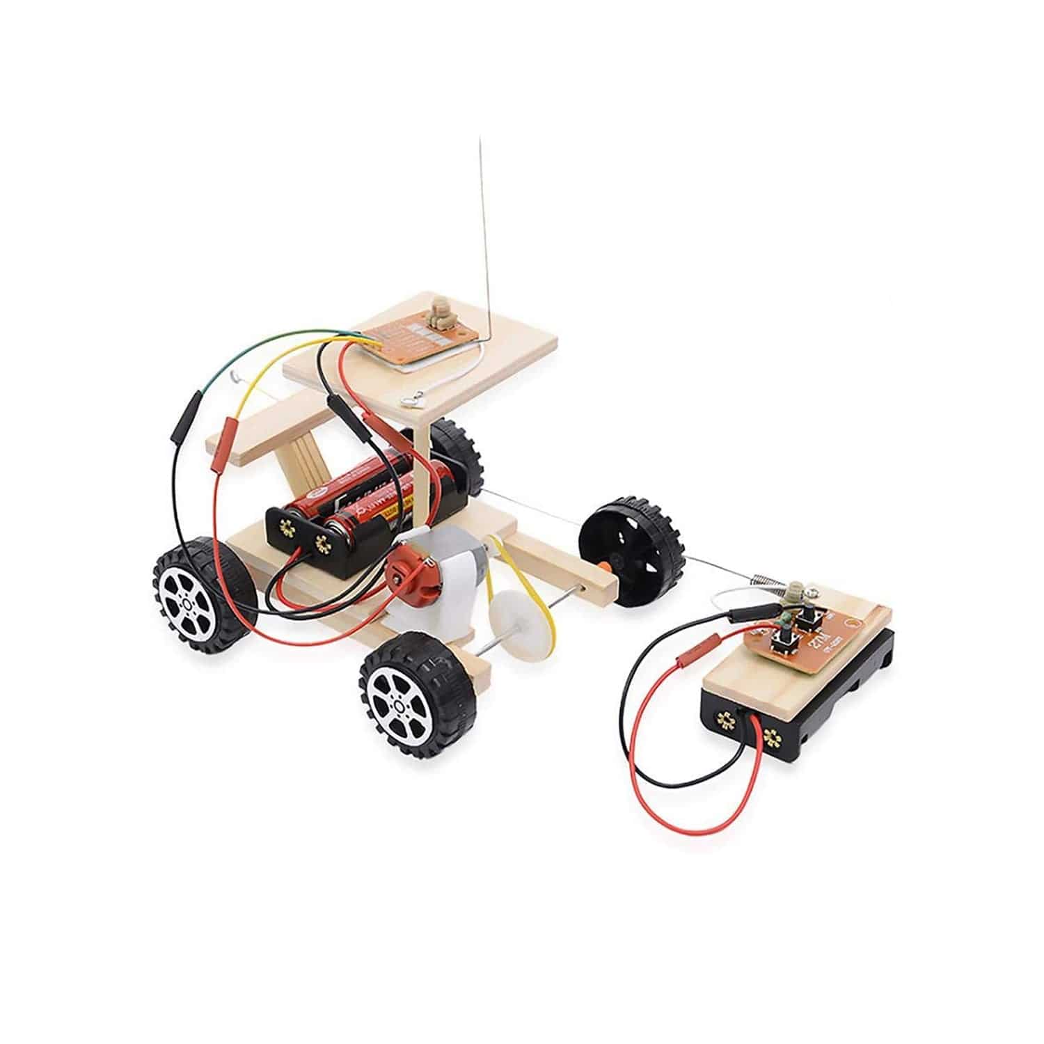DIY Wooden Car STEM Kit DIY Wireless Remote Control Car