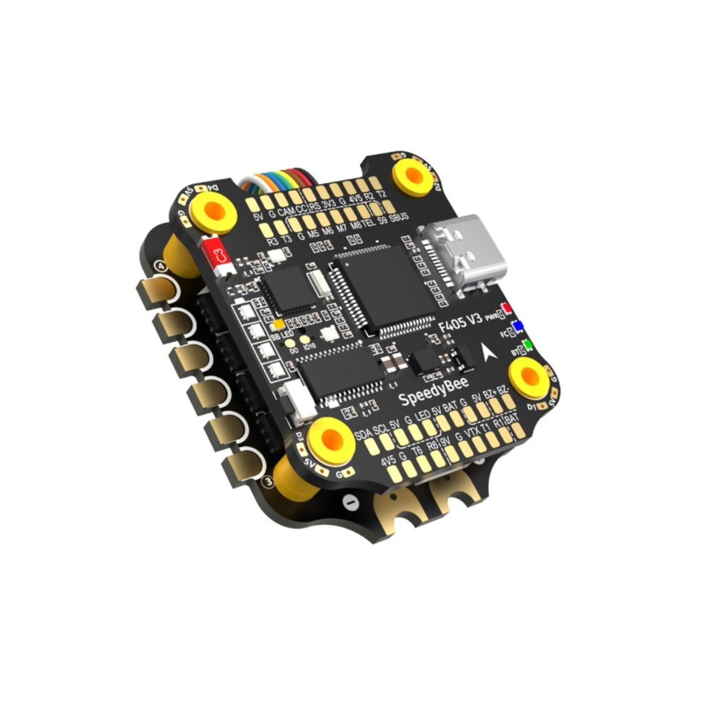 Speedybee F4 V3 Flight Controller SB-F4V3-50-STACK For Quadcopter FPV Drone Flight Controller With 50A ESC Best Flight Controller For Racing Drones High-Performance Flight Controller Stack - RS6592
