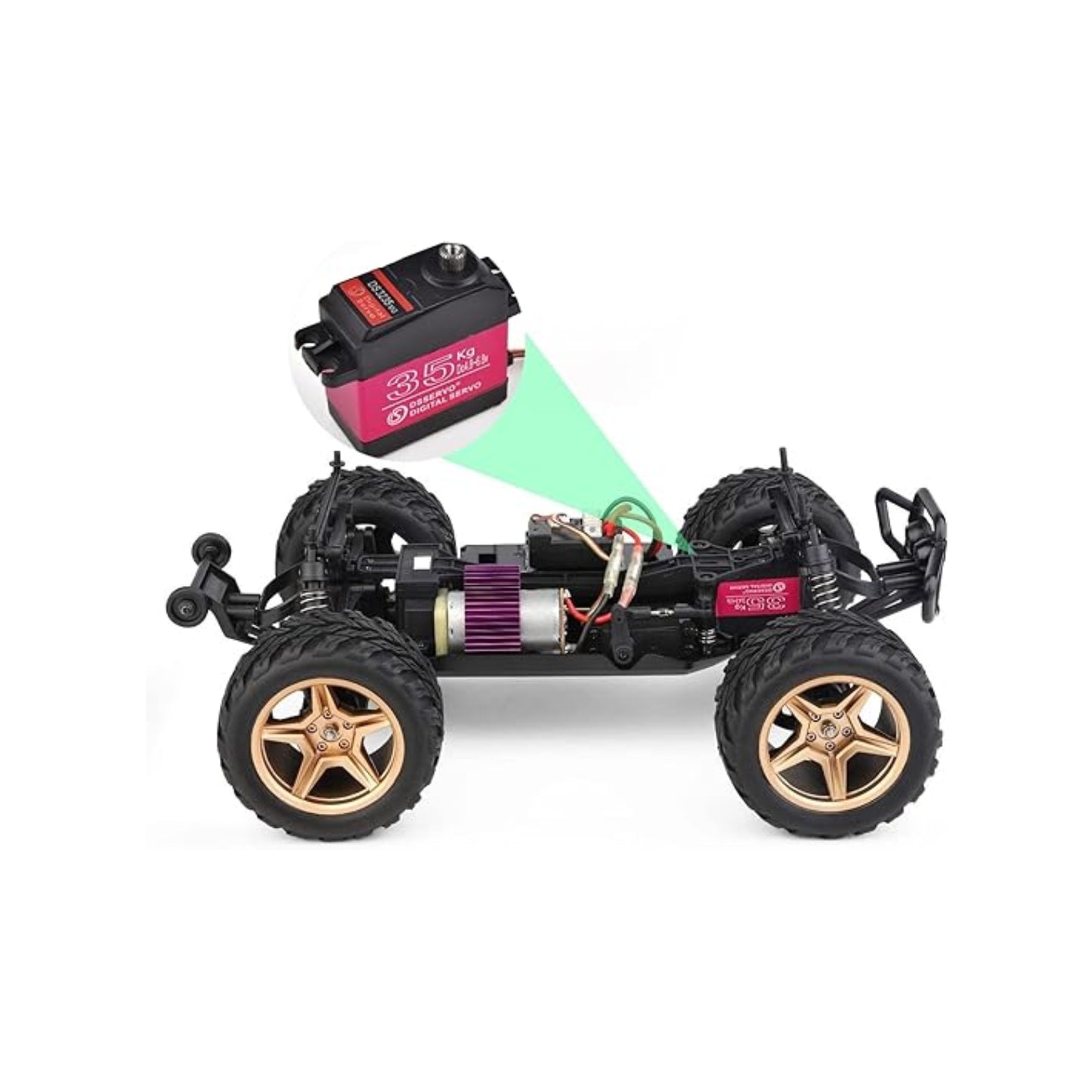 DS3235MG 35KG Digital Servo Motor 35KG 270° High Torque Servo Motor With Metal Gear Servo Motor Arduino High Torque Servo Precise Position Control For Arduino Projects - Position Rotation - RS6593