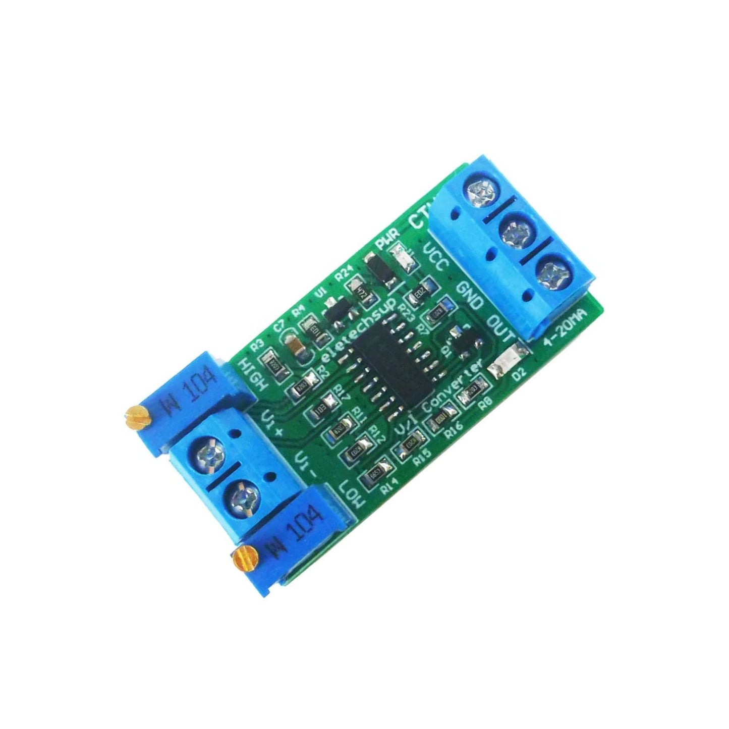 0-10V to 4-20mA Voltage to Current Converter Current Transmitter Module High-Accuracy Current Transmitter With DIN Rail Mounting And Low Power Consumption For Industrial Automation - RS6627