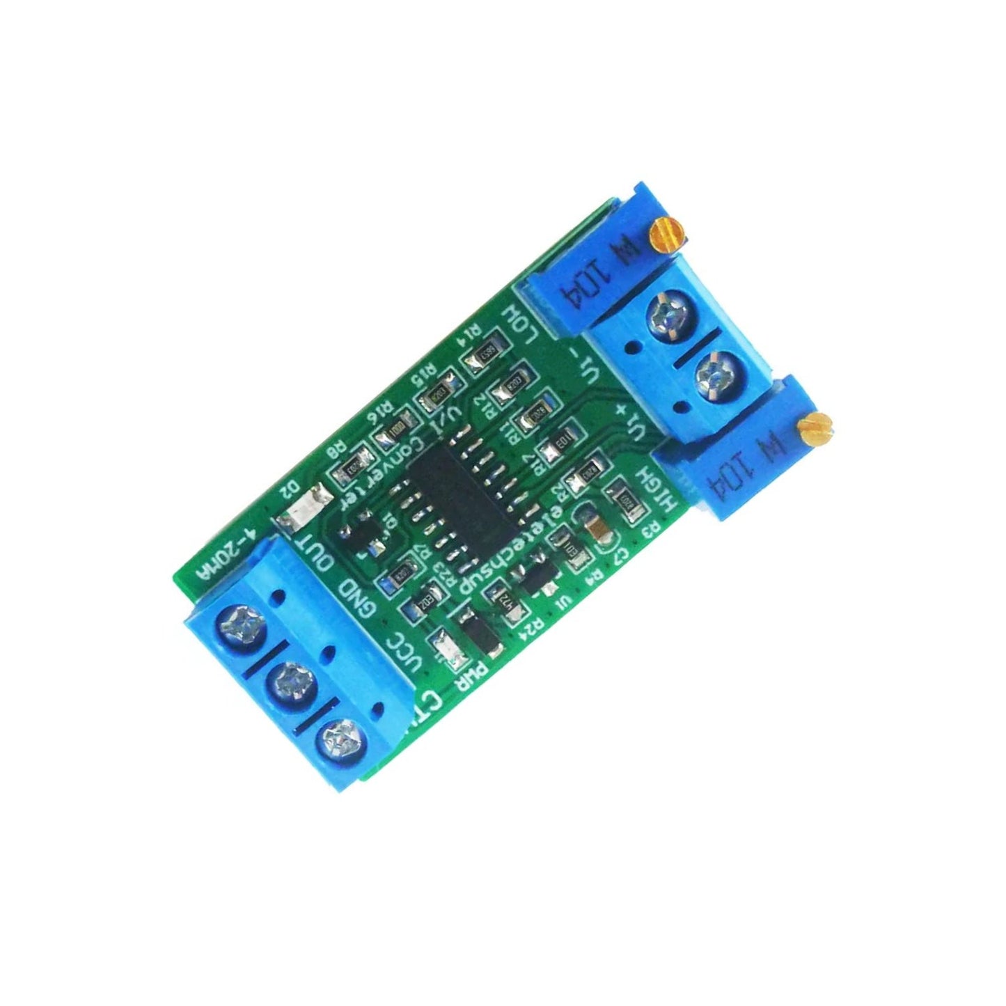 0-10V to 4-20mA Voltage to Current Converter Current Transmitter Module High-Accuracy Current Transmitter With DIN Rail Mounting And Low Power Consumption For Industrial Automation - RS6627