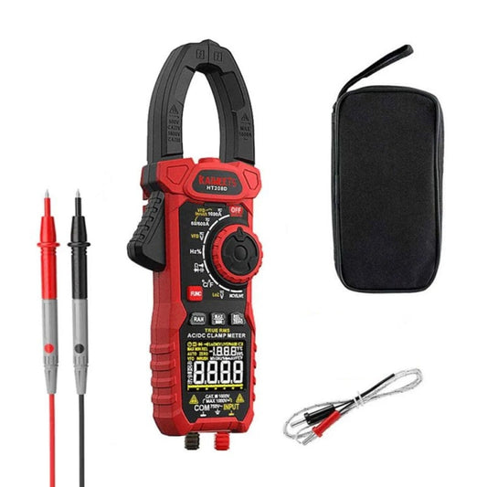 Kaiweets HT208D Digital Clamp Meter Precision AC/DC Current Measurement With True RMS And Inrush Current Monitoring For Electrical Trouble Shooting And Industrial Applications - RS6645