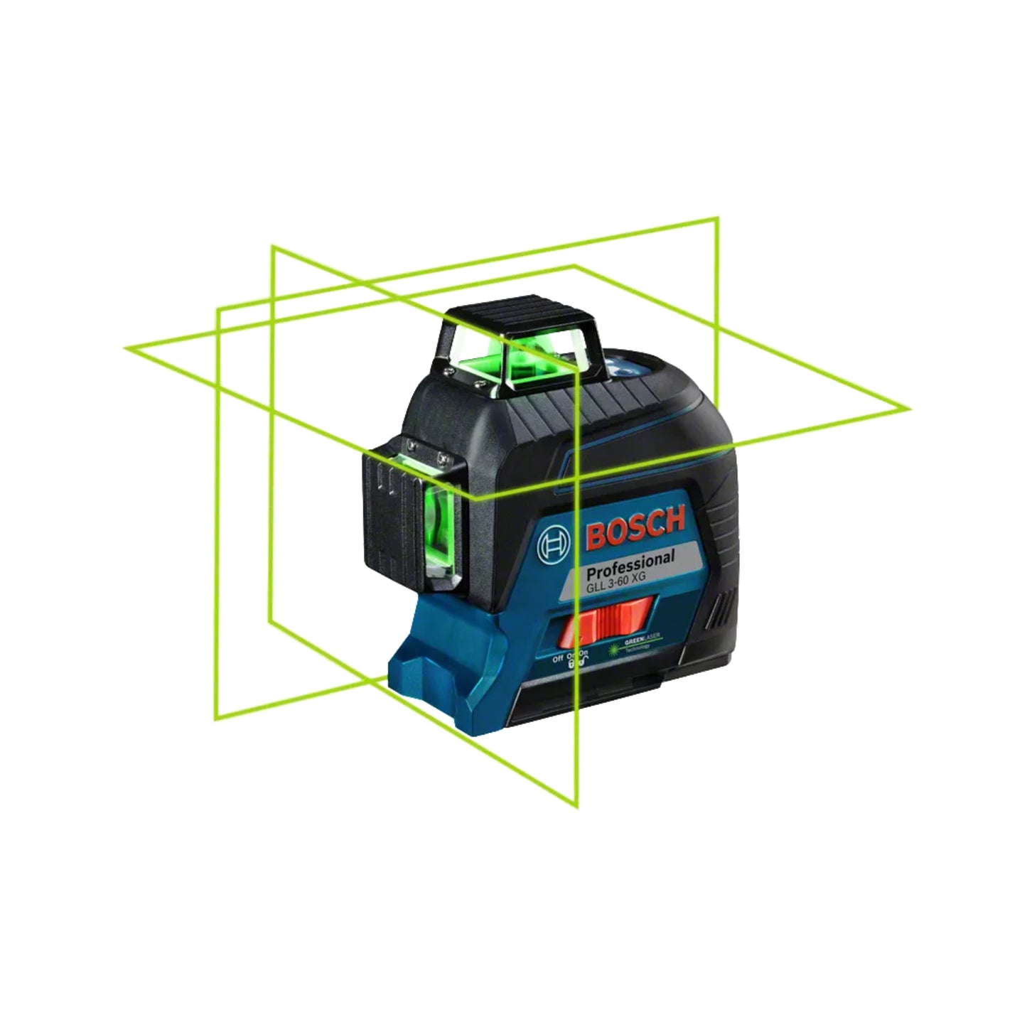 BOSCH GLL 3-60XG Laser Measurement Tool Professional-Grade 3x360° Green Line Laser Level With Self-Leveling and Long-Range Accuracy For Construction Remodeling and Accurate Line Laser Level for Professional Use - RS6917