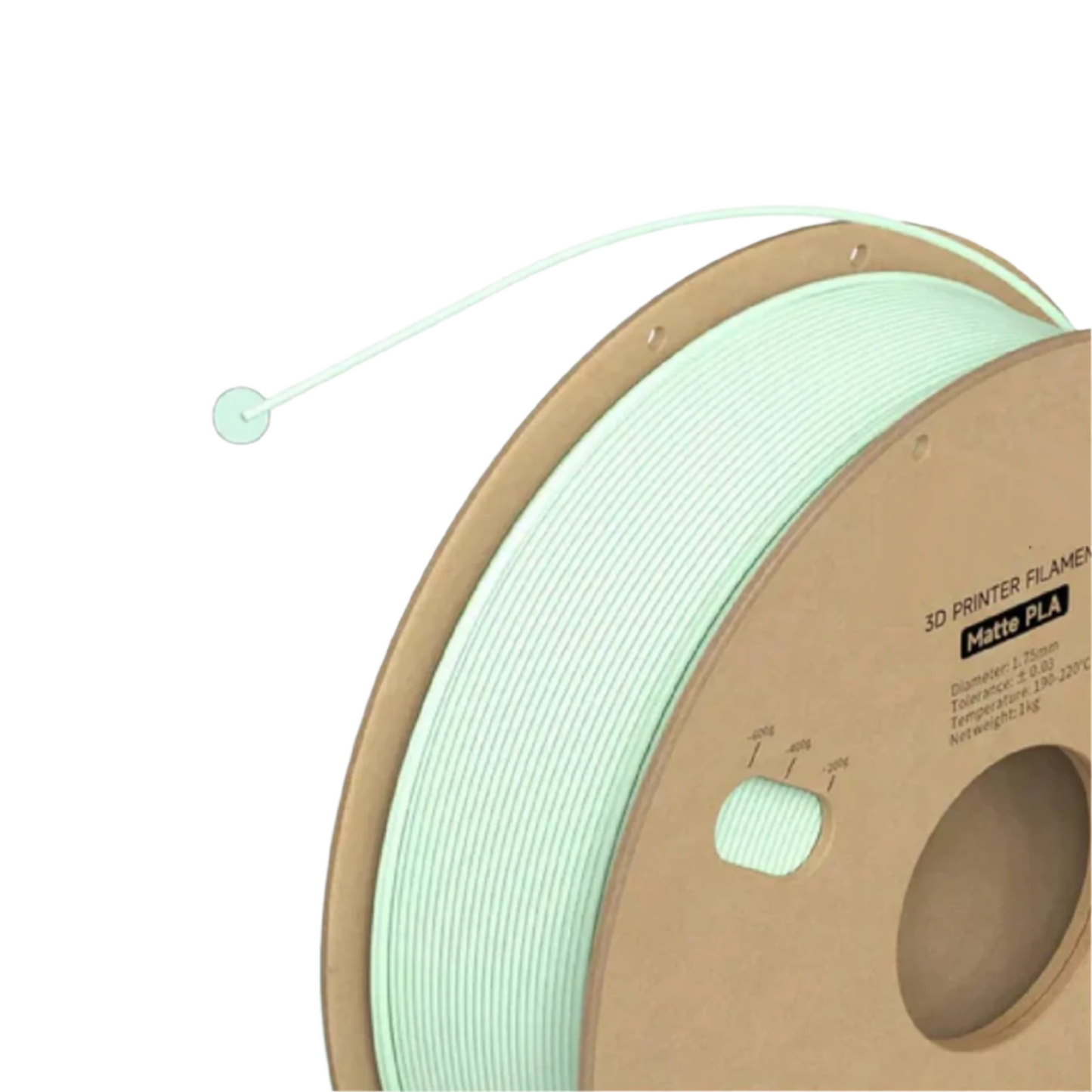 Matte PLA+ Filament - Light Green, 1kg (Gratkit)