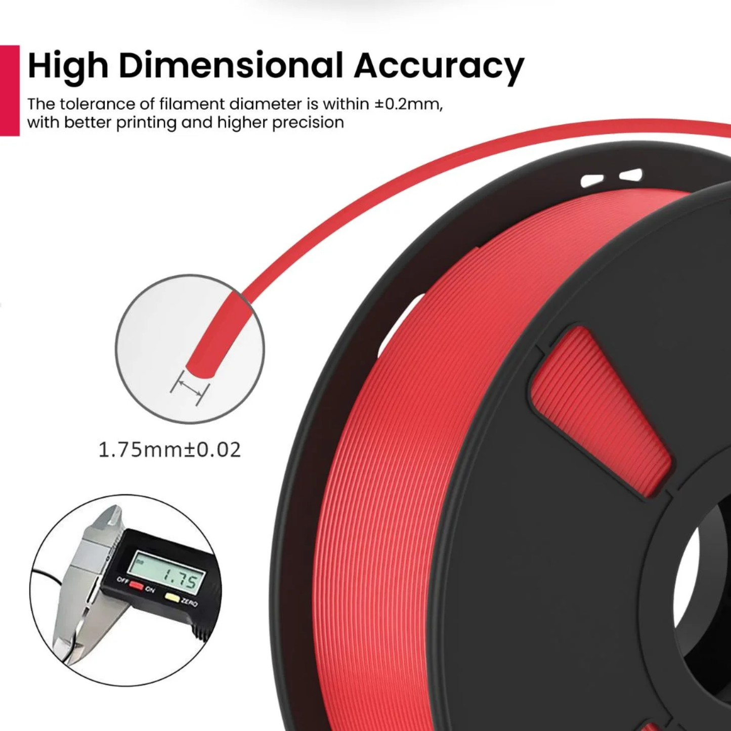 PLA Filament 1.75mm 1KG GROSS HS PLA