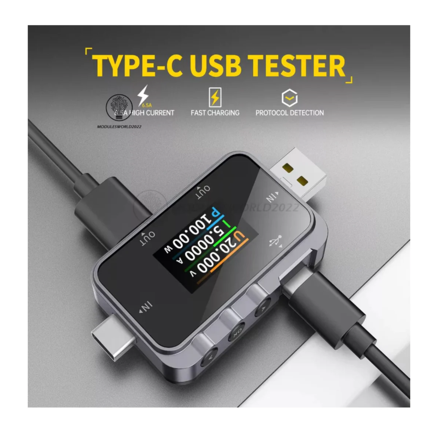 FNIRSI FNAC-28 Type-C USB Tester: Voltage, Current, Charger Measurement